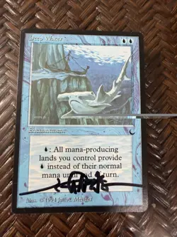 Mtg. Deep Water. The Dark. Played. Signed - Image 1