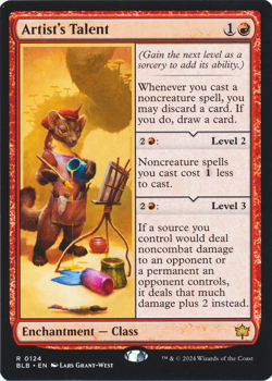 Magic The Gathering MTG Artist's Talent - 0124 - Bloomburrow (BLB) LP - Image 1