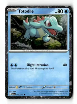 Totodile (Cosmos Holo) 041/217 Miscellaneous Cards & Products Common NM - Image 1