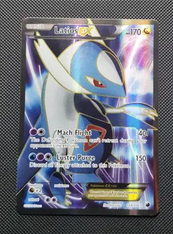 Pokemon Latios EX 113/116 Plasma Freeze Ultra Rare Full Art Holo Eng 2013 MP - Image 1