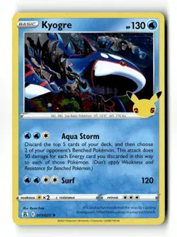 Kyogre 003/025 Celebrations Holo Rare MP - Image 1