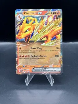 Pokemon TCG Charizard ex 161 SV Scarlet & Violet Promo Holo 330 HP Stage 2 EN - Image 1