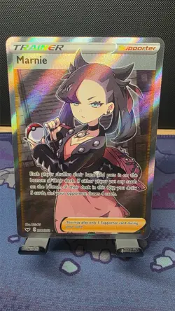 Pokemon Card TCG Marnie 200/202 Full Art Trainer Sword and Shield M/NM - Image 1