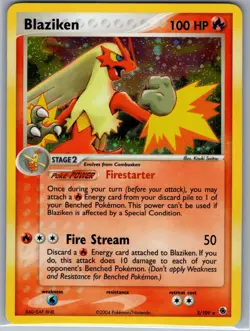 Blaziken 3/109 Holo - Ruby & Sapphire - Pokemon Card - LP - Image 1
