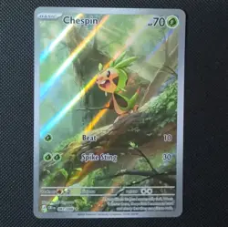Pokemon TCG Chespin 087/086 Chaos Rising Secret Rare Holo 70 HP - Image 1