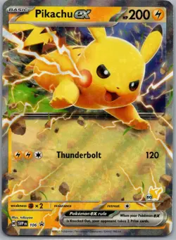 Pikachu ex 018/066 None Battle Academy Pokemon Near Mint - Image 1