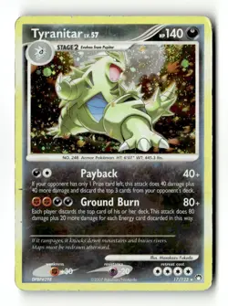 Tyranitar 17/123 Mysterious Treasures Rare HP - Image 1