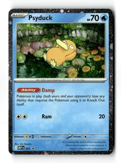 Psyduck 🌀🌀 w/ Double Swirl 007 ME: Mega Evolution Promo Holo Promo NM - Image 1