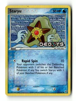 Staryu 77/107 Deoxys "Stamped" Common Reverse Holo HP - Image 1