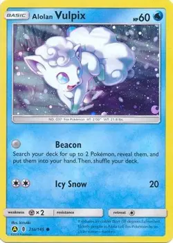 Alolan Vulpix 21a/145 Alternate Art Promos Promo LP - Image 3