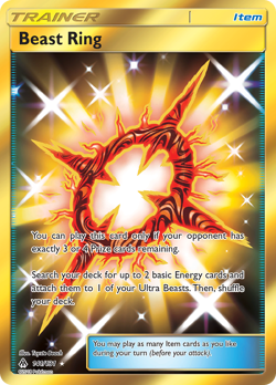Beast Ring 141/131 Forbidden Light Secret Rare NM - Image 3