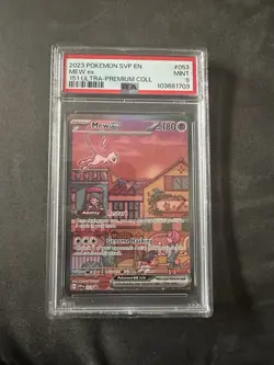 Pokemon Mew EX Black Star Promo TCG Card SVP053 151 PSA 9 Mint - Image 1