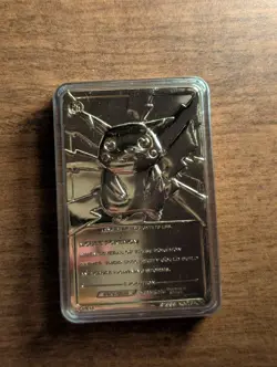 PIKACHU Pokemon 23K Gold Plated Trading Card 1999 Burger King Limited Edition - Image 3