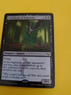 FOIL Archfiend of Depravity. NM Fate reforged rare demon MTG Card. - Image 3