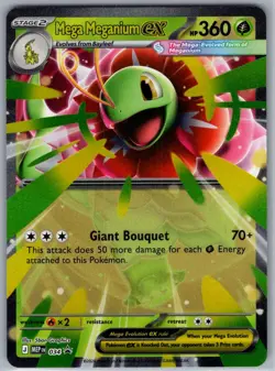 2025 Mega Meganium ex 034 Pokemon ME: Mega Evolution Promo P Holo - Image 1