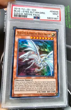 Blue-Eyes Alternative White Dragon MVP1-EN046 2016 D.S.O.D. Movie Pack PSA 9 - Image 1
