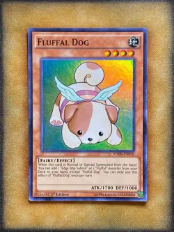 Yugioh Fluffal Dog FUEN-EN016 Super Rare 1st Ed NM - Image 1