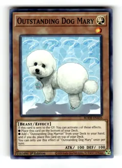 Outstanding Dog Mary BODE-EN035 Common Burst of Destiny Yu-Gi-Oh 1st Edition NM - Image 1