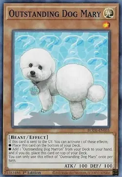 Outstanding Dog Mary BODE-EN035 Common Burst of Destiny Yu-Gi-Oh 1st Edition NM - Image 3