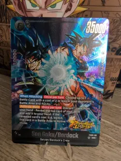 SR Super Rare Bardock Goku Kamehama Dragon Ball Fusion World Legends Stamped DBZ - Image 4