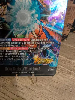 SR Super Rare Bardock Goku Kamehama Dragon Ball Fusion World Legends Stamped DBZ - Image 5