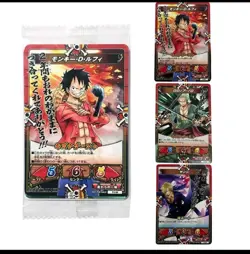 One Piece V Jump SEALED Promo, 3 Card Pack - Luffy PJ-04 Zoro PJ-05 Sanji PJ-06 - Image 2