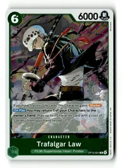 Trafalgar Law OP13-031 Carrying On His Will Rare NM - Image 2