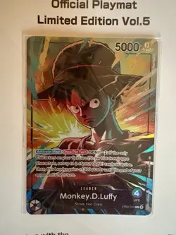 ONE PIECE CARD GAME Official Playmat Limited Edition Vol.5 W/Luffy Promo - Seal! - Image 3