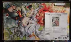 Gundam Card Game Suletta And Miorine Evx02 Playmat And Card Set Bandai Card Fest - Image 1