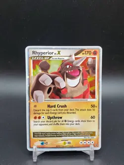 Rhyperior LV.X DP29 Black Star Promo LP Pokemon Card - Image 1