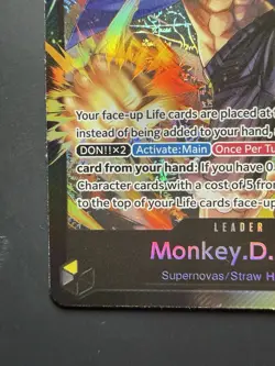 2024 One Piece Starter Deck 3 Brothers Leader Monkey D. Luffy #ST13-003 - Image 3