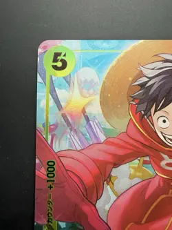 2024 One Piece Japanese Promo V Jump October Issue SR Monkey D. Luffy - Image 2