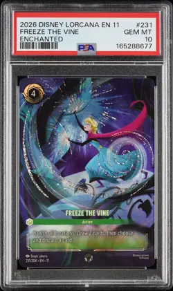Disney Lorcana Freeze The Vine Enchanted Winterspell PSA 10 GEM MINT - Image 1