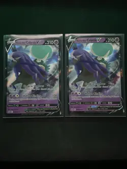 2 X Shadow Rider Calyrex V SWSH131 SWSH: Sword & Shield Promo Cards Holo - Image 1