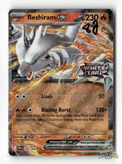 Reshiram ex (White Flare Stamped) 020/086 Miscellaneous Cards & Products NM - Image 1