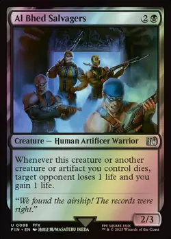 MTG Magic FIN Final Fantasy - 1x FOIL EN NM 0088 U Al Bhed Salvagers - Image 1