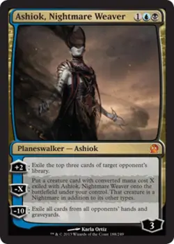 Ashiok, Nightmare Weaver -Foil Medium Play MTG Theros - Image 1