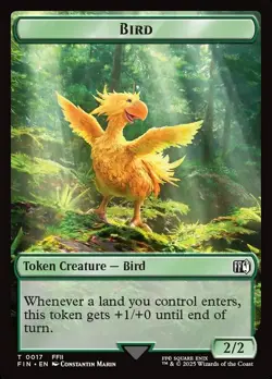 MTG Magic FIN Final Fantasy - 1x EN NM TOKEN 0015 / 0017 Wizard / Bird - Image 2