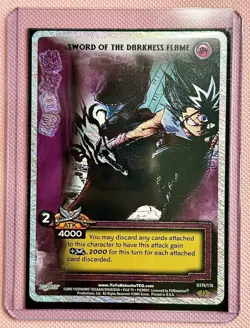 Yu Yu Hakusho Sword Of the Darkness Flame Hiei 2003 TCG card U176/176 Rare - Image 1