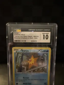 Pokemon Staryu Holo #004/034 TCG Classic CLB CGC 10 Gem Mint 2023 English Card - Image 2