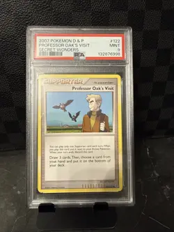Professor Oak’s Visit Promo #122/132 2008-09 Pokemon PSA 9 Mint TCG Card - Image 1