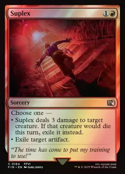 MTG Magic FIN Final Fantasy - 1x FOIL EN NM 0164 C Suplex - Image 1