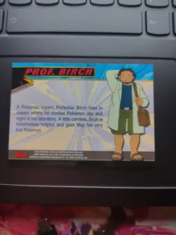Topps Pokemon Advanced Prof. Birch #3 English Pokemon Card 2003 - Image 4