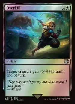 MTG Magic FIN Final Fantasy - 1x FOIL EN NM 0109 U Overkill - Image 1