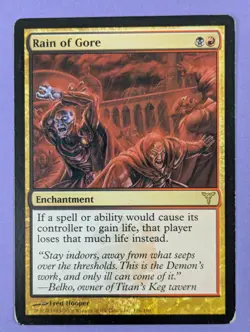 MTG Magic The Gathering: Dissension: Rain of Gore #126/180 Rare - NM - Image 1