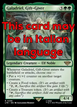 MTG GALADRIEL, GIFT-GIVER 296 EXC - GALADRIEL, LA DONATRICE - LTR X IT - MAGIC - Image 1