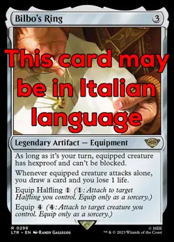 MTG BILBO's RING 298 EXC - ANELLO DI BILBO - LTR X IT - MAGIC - Image 1