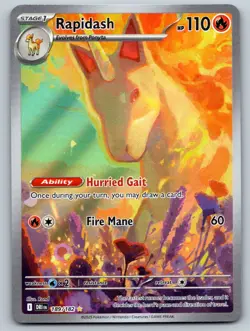 Pokemon TCG SV10: Destined Rivals Rapidash 189/182 Illustration Rare 2025 - Image 1