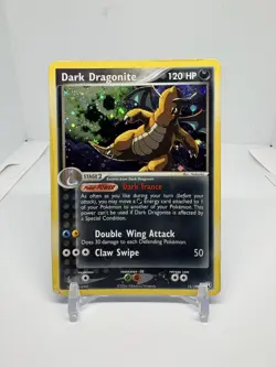 Pokemon TCG Dark Dragonite 15/109 EX Team Rocket Returns Holo Rare 2004 - Image 1