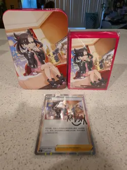 2024 Pokemon SC Themed Storage Tin Marnie Deck Sleeves & Promo READ DESCRIPTION - Image 1
